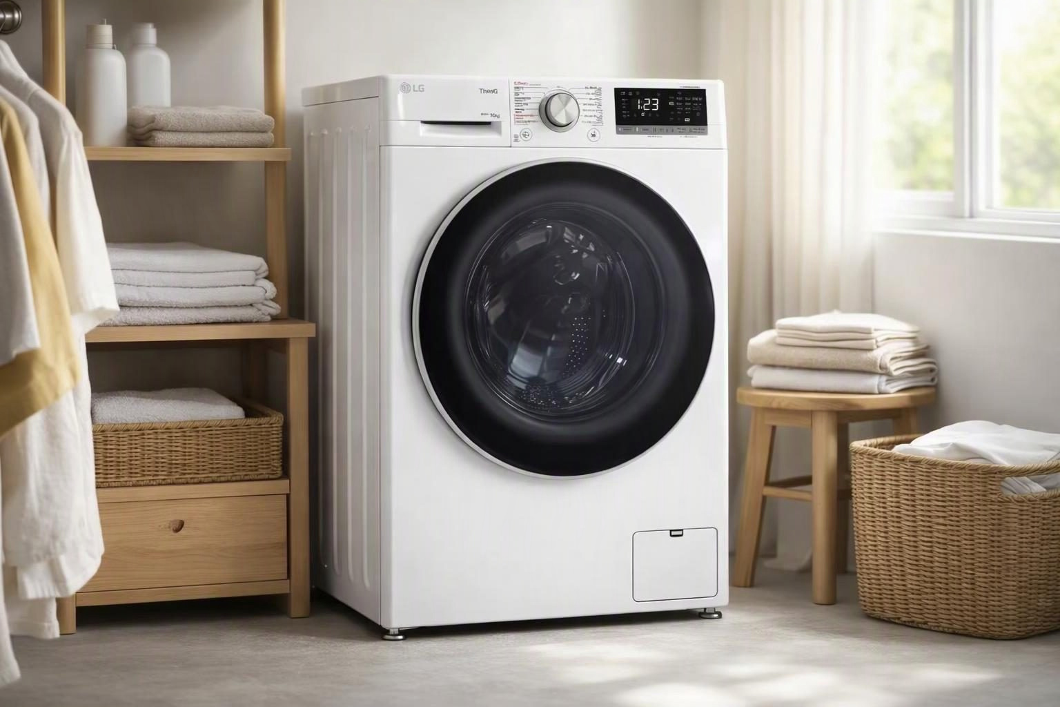 Hình minh họa chủ đề Gia dụng: Mua máy giặt nào hợp với bạn? Xem Outlet S2 Máy giặt lồng ngang LG AI DD Inverter 10kg FV1410S4W1 Miễn phí lắp đặt